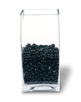 1Lb Bag Glass Gems - Black