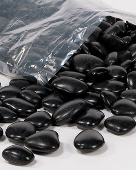 Black Faux Landscaping Stones - Large Bag