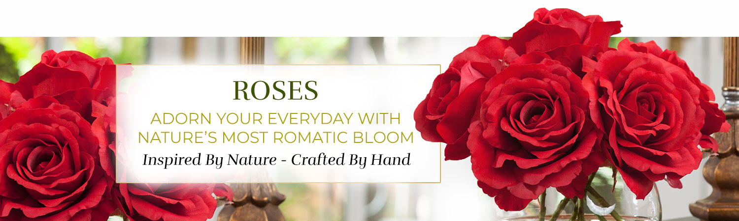 Silk Flower Handcrafted Rose Arrangements