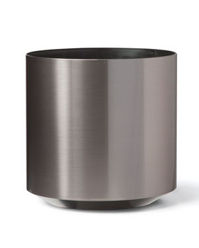 Cylinder Container - 14" W x  14" H - Graphite