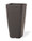 Tall Cubico<br>Decorative Container - 9"W x 16"H - Havana Brown