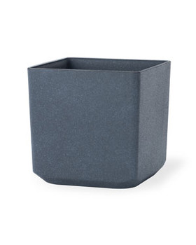 Cubico<br>Decorative Container - 11"W x 11"H - Granite Gray