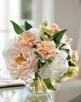 Peaches & Cream Silk Flower Arrangement