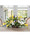 Lilies & Delphinium Silk Flower Dining Room Centerpiece