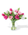 Mixed Soft Garden Tulip Faux Flower Bouquet