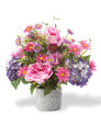 Peony, Hydrangea & Daisy Silk Flower Arrangement, by Petals.