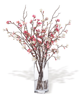 Cherry Blossom Silk Flower Arrangement
