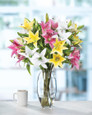Luscious Lilies Faux Flower Arrangement, available at Petals.