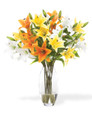 Luscious Lilies Faux Flower Arrangement, available at Petals.