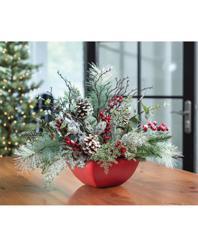 Winterberry Frost  Holiday Centerpiece
