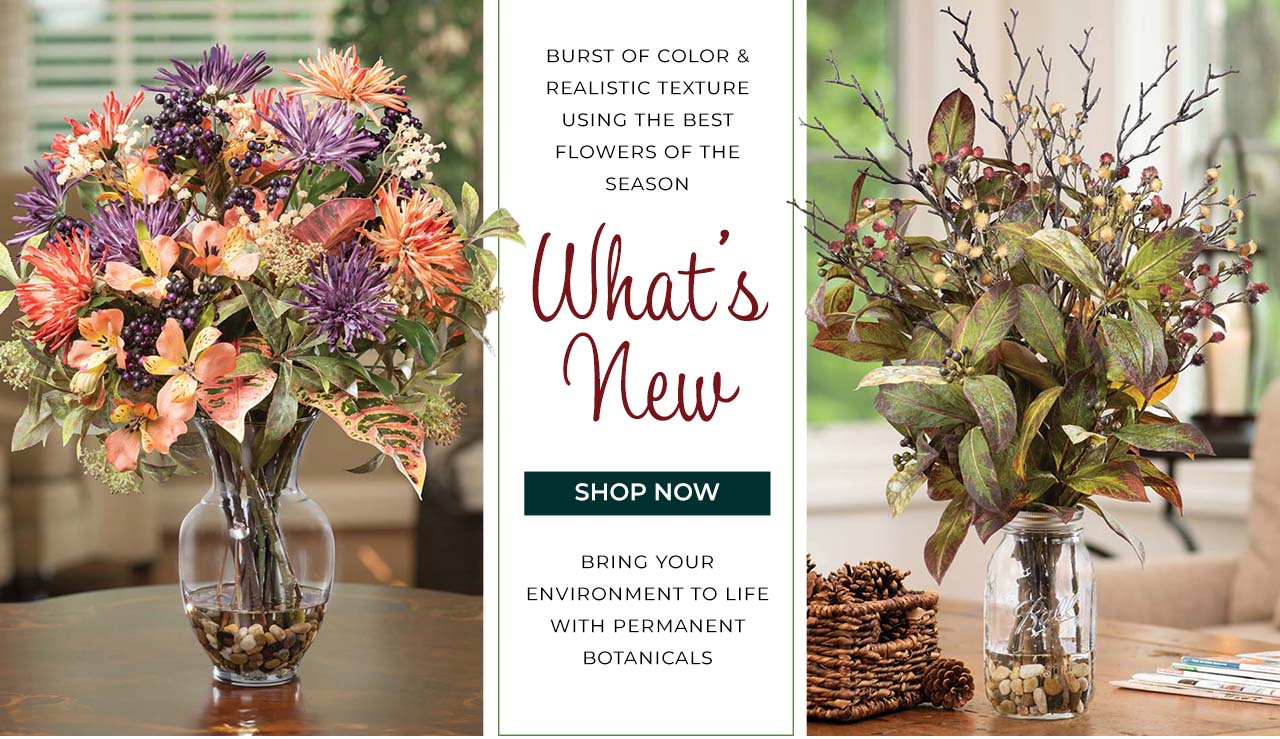 What's New at Petals:  Bursts of color, realistic texture & design using the best flowers.html of the season.