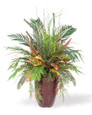 Cycas, Palm & Croton Faux Foliage Arrangement by Petals.
