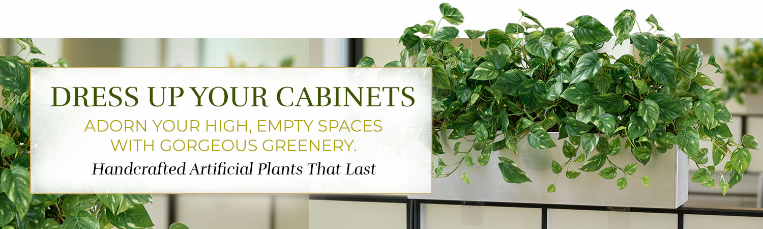 Cabinet Top Artificial Plants