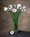 Cream Medium Silk Calla Lily Flower Stem