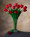 Red Silk Tulip Flower Stem