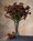 Rust Faux Achillea Foliage Silk Flower Spray