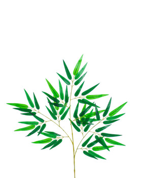 27" Artificial Bamboo Foliage Branch (x 3)