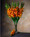 Orange/Flame Gladiola Silk Flower Stem