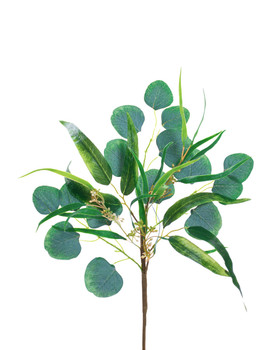 18" Artificial Mixed Eucalyptus Foliage Stem Spray