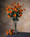 Autumn Orange Cosmos Silk Flower Stem