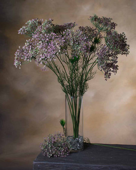 Purple Queen Anne's Lace Faux Flower Stem