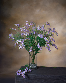 Lavender Mini Freesia Faux Flower Stem Spray