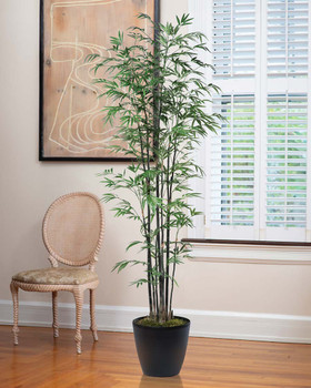 6' Silk Bamboo Tree, By Petals.